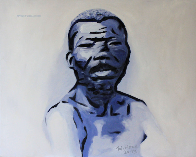 Portrait of a slave 2013   Oil on canvas 100 x 80 cm